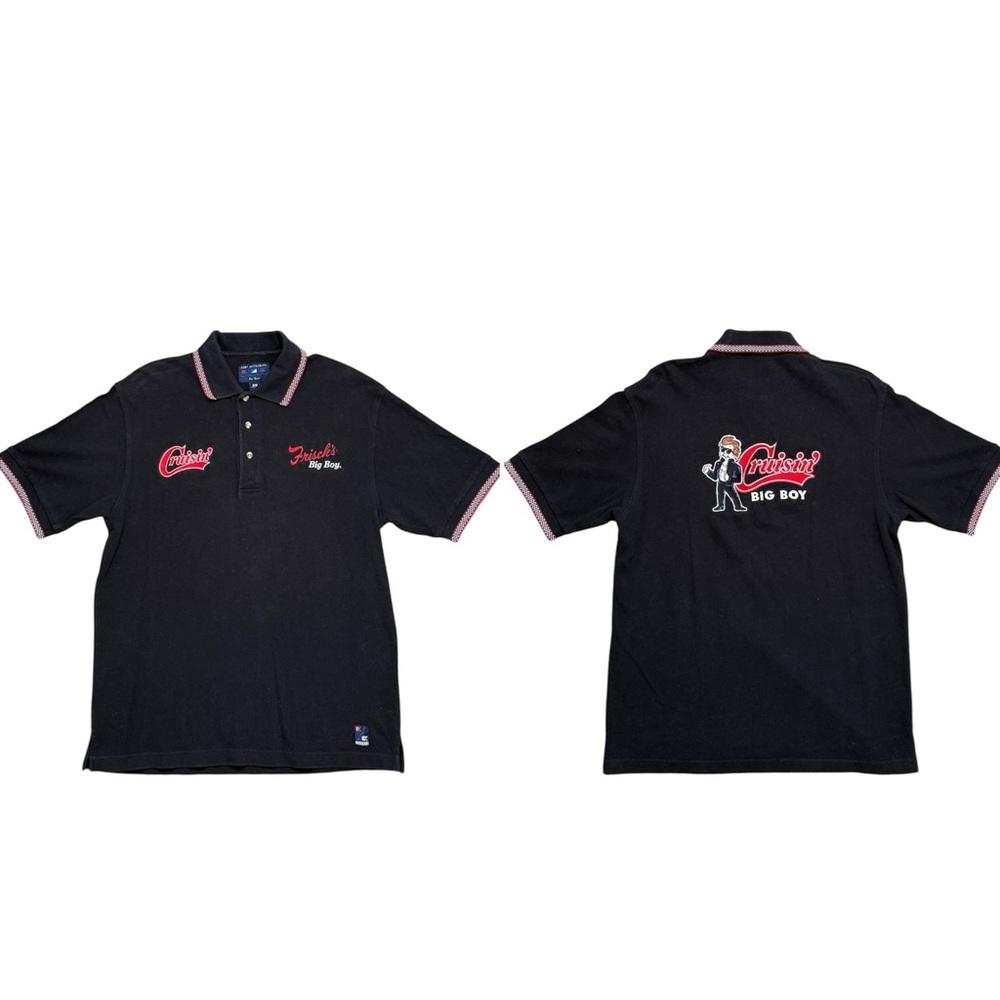 Frisch’s Big Boy Polo Shirt Cruisin’ Employee Uniform Crew S Small